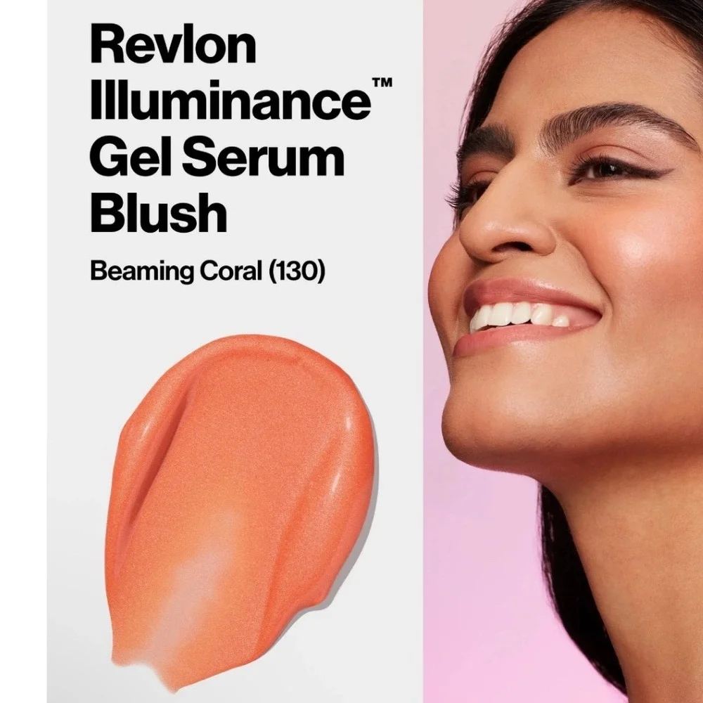 Revlon Illuminance Gel Serum Blush Beaming Coral 130 Superfood Complex Glycerin